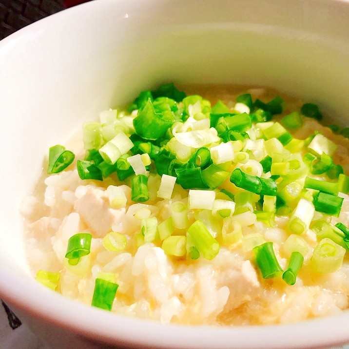 食欲がないときにぴったり！鶏卵雑炊♡